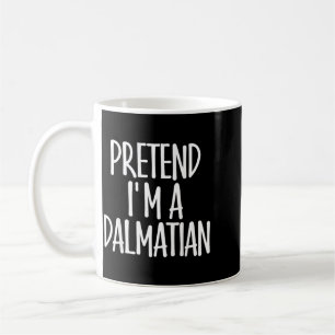 Easy Pretend Dalmatian Costume Gift Halloween Dog Coffee Mug