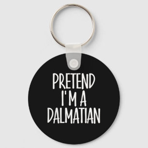 Easy Pretend Dalmatian Costume Gift Halloween Dog Key Ring