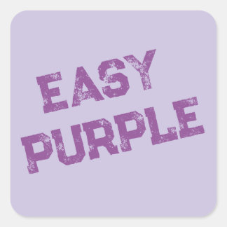 Easy Purple Graffiti Square Sticker