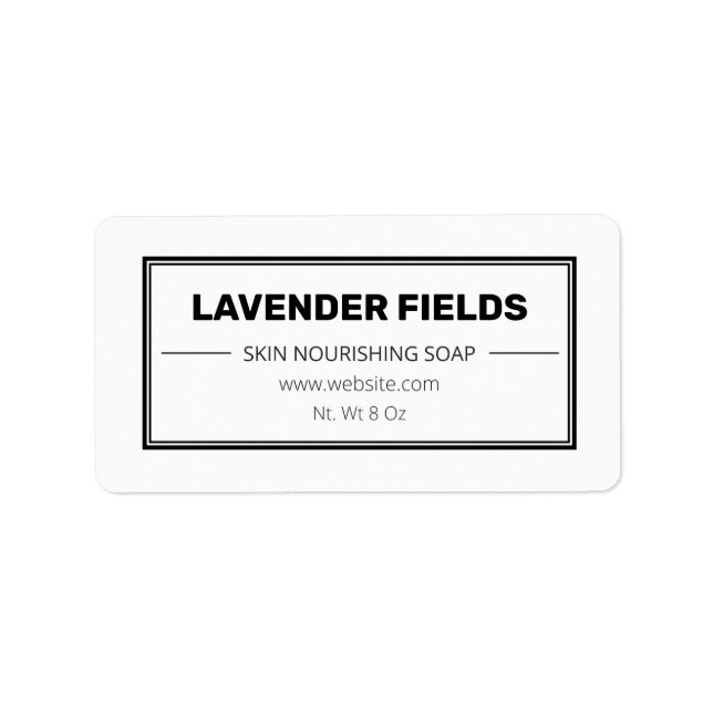 Easy Soap Bar Small Business Product Labels (Front)