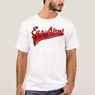 Easy Street Boston, Mass. Typography T-Shirt