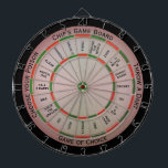 Easy Text Personal Regulation Dart Board<br><div class="desc">I change the font colour to white because the black was barely showing up on the green,  I can make them a different colour if you like.</div>