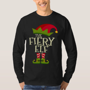 Easy The Fiery Elf Xmas Costume Family Group Chri T-Shirt