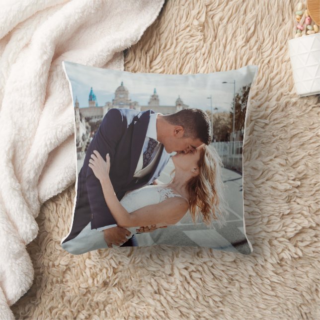 EASY!  Throw Pillow - Personalised -Add your Image (Blanket)