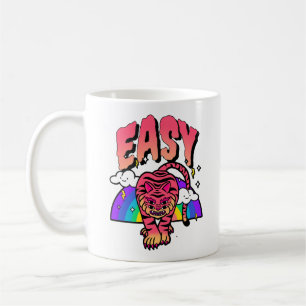 EASY Tiger Classic Mug – Retro Rainbow Fierce Fun