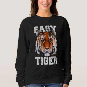 Easy Tiger Fearless Bengal Tiger Face Graphic Sweatshirt