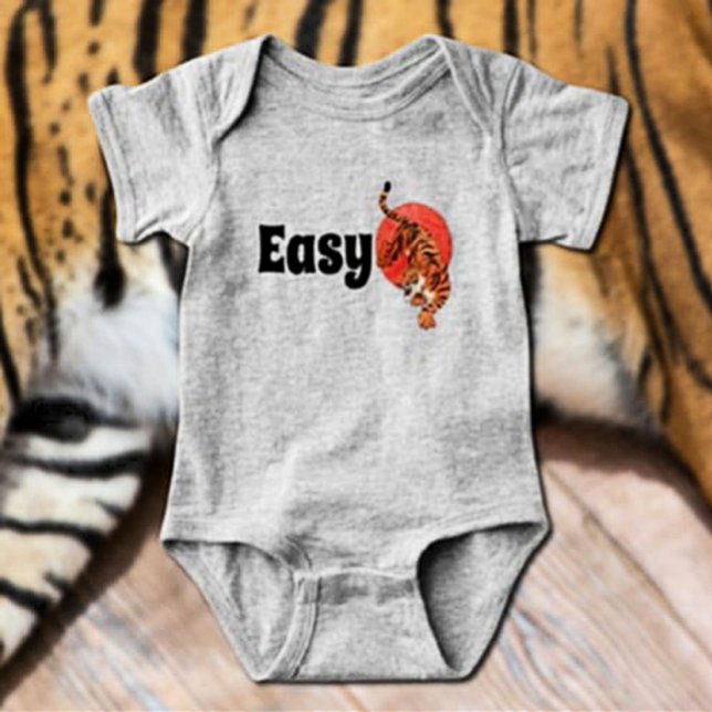"Easy Tiger" Funny Baby Bodysuit – Bold & Playful (Creator Uploaded)