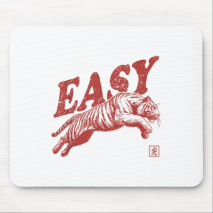 Easy Tiger Retro Distressed Vintage Mouse Pad