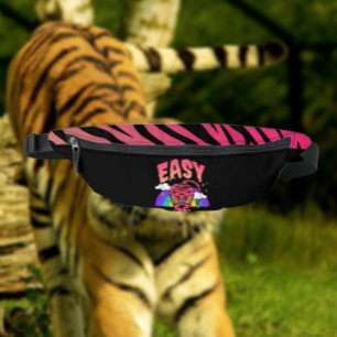 EASY Tiger Retro Rainbow Fanny Pack Tiger Stripes