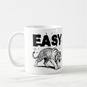 Easy Tiger Retro Wild Animal Lovers Wildlife Coffee Mug