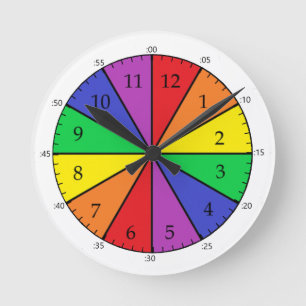 Easy Time Clock with Minute Markers