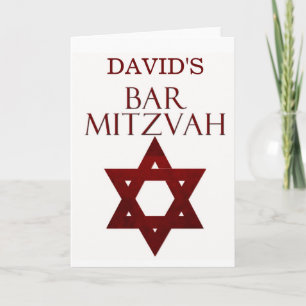 Easy to customise Bar Mitzvah Invitation