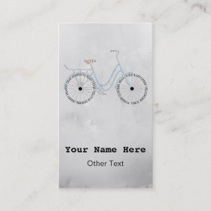 Easy to Customise Bicycle Bike Business Cards