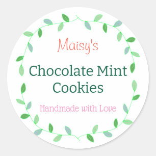 Easy to Customize Homemade Baked Goods Cute Sweet Classic Round Sticker