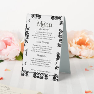 Easy to Design Your Own Custom Personalised Menu