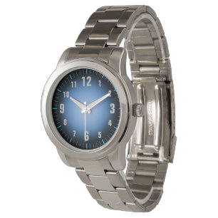 Easy To Read - Blue Black Fade - Oversize Watch