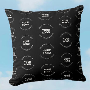 Easy to Replace Logo & Editable Text Pattern Cushion