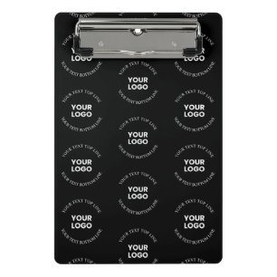 Easy to Replace Logo & Editable Text Pattern Mini Clipboard