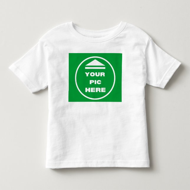 EASY! Toddler Fine Jersey T-Shirt - White - Custom (Front)
