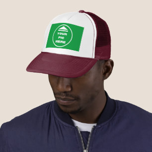 EASY! Trucker Hat - White and Maroon - Customise