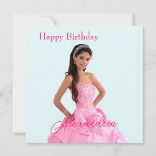 Easy Upload Photo Add Name Happy Birthday Card