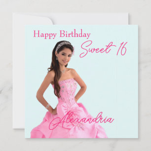 Easy Upload Photo Add Name Happy Birthday Card