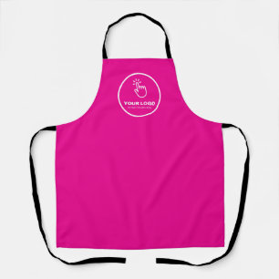 Easy Upload Your Logo Custom Low Minimums Pink Apron