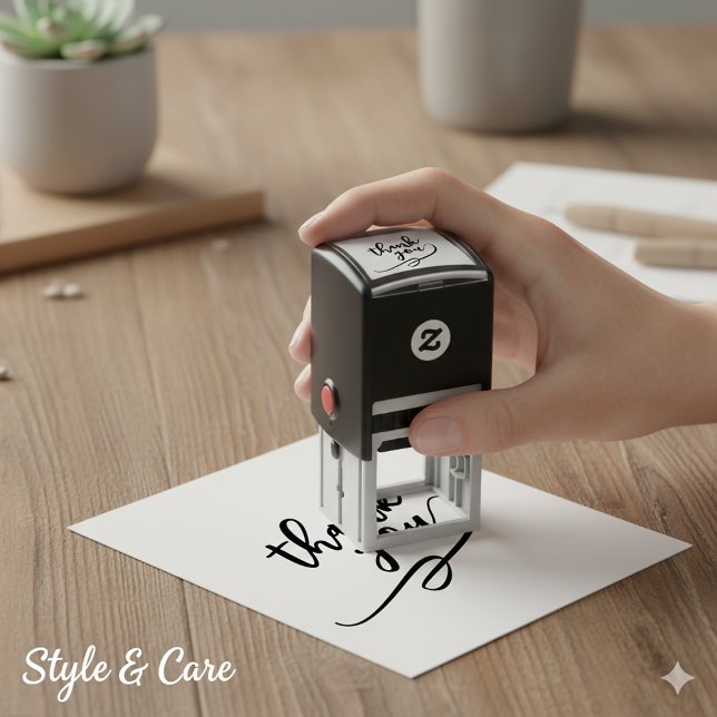 Easy-Use Thank You Stamp in 1.5 Inch Design (Easy-Use Thank You Stamp in 1.5 Inch Design)