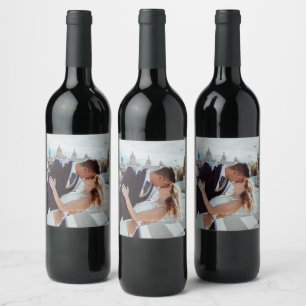 EASY! Wine Bottle Labels Personalised - Add Image