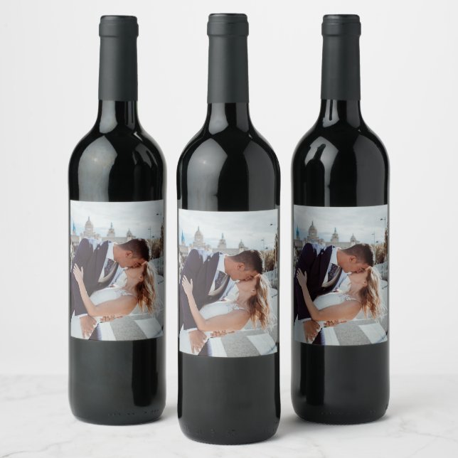 EASY!  Wine Bottle Labels Personalised - Add Image (Bottles)