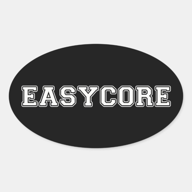 Easycore Oval Sticker (Front)