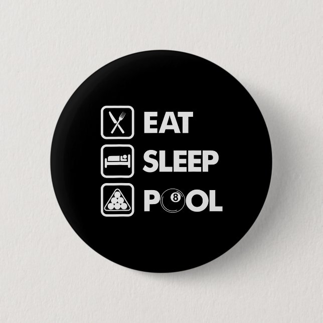 Eat   6 cm round badge (Front)