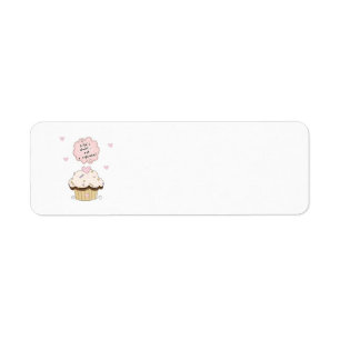 Eat A Cupcake Return Address Label