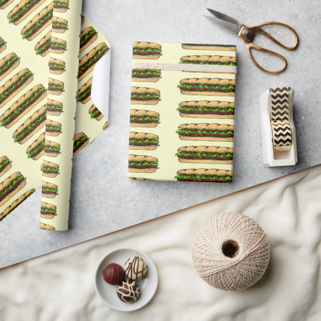 Eat a Hoagie Day Wrapping Paper (Crafts)