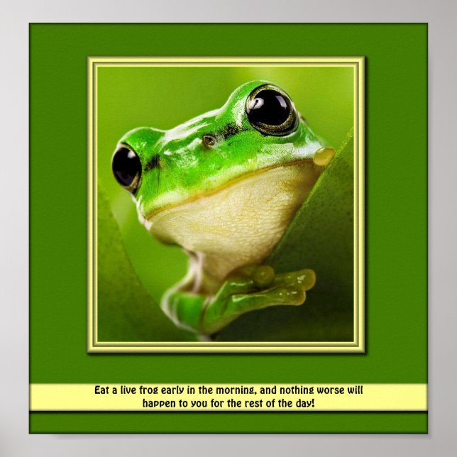 Eat A Live Frog Poster (Front)