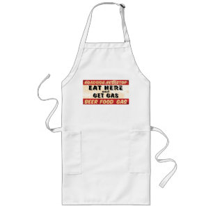 Eat and get gas long apron