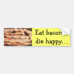 Eat Bacon Bumper Sticker