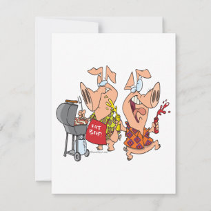 eat beef funny barbecue BBQing pigs
