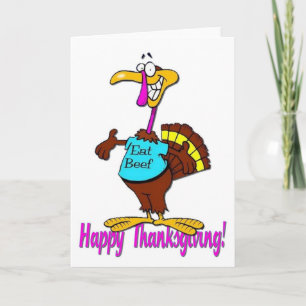 Eat Beef Thanksgiving Card