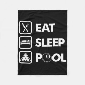 Eat  billiards championship fleece blanket