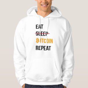 Eat Bitcoin Repeat Hoodie – Funny Crypto Hoodie