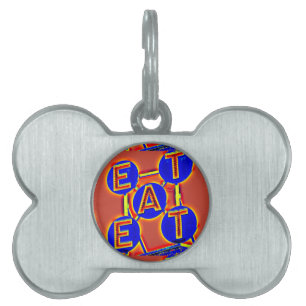 eat bone pet tag