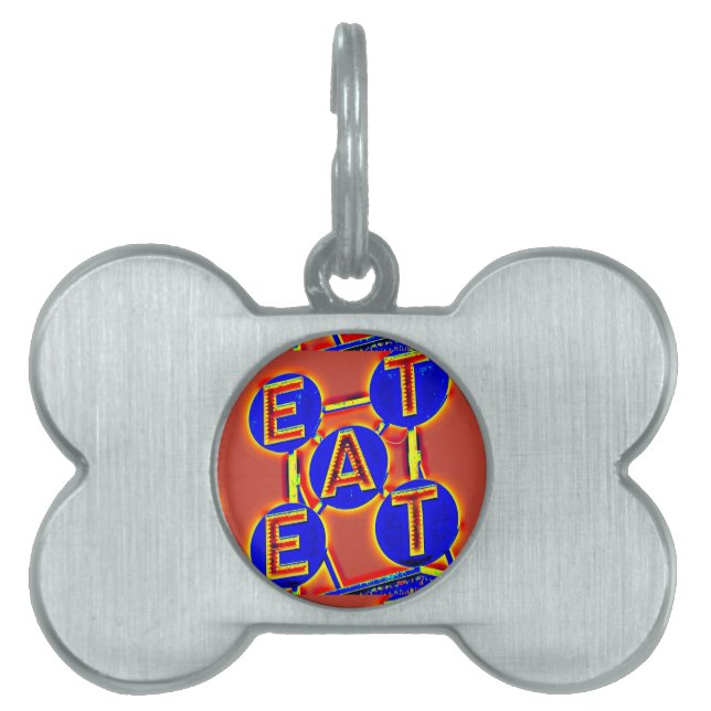 eat bone pet tag (Front)