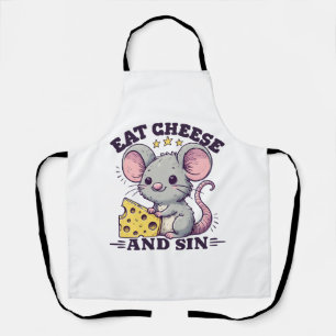Eat Cheese And Sin Apron