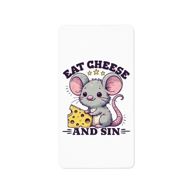 Eat Cheese And Sin Label (Front)