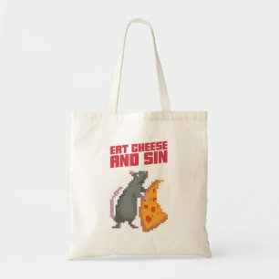 Eat Cheese And Sin Tote Bag