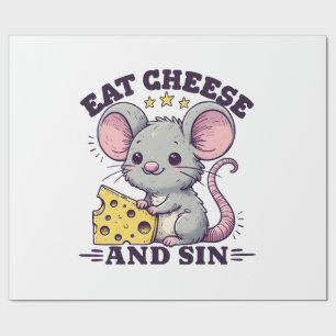 Eat Cheese And Sin Wrapping Paper