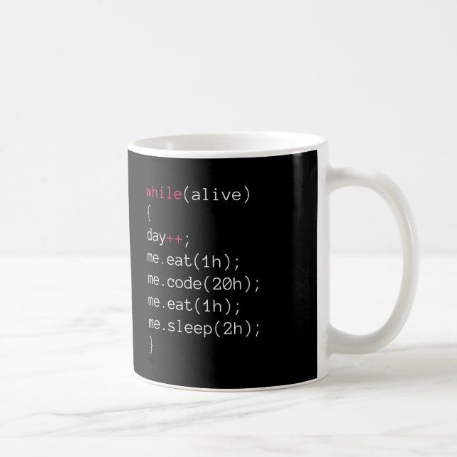 eat CODE eat sleep Coffee Mug (Right)