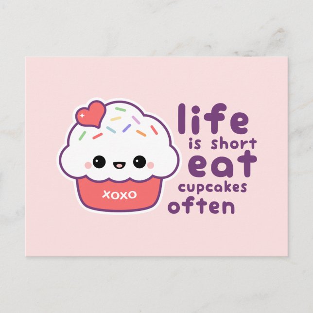 Eat Cupcakes Often Postcard (Front)