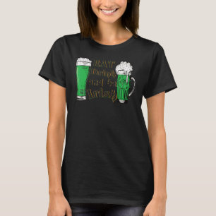 Eat Drink And Be Irish Fun Saint Patrick S Day Dad T-Shirt